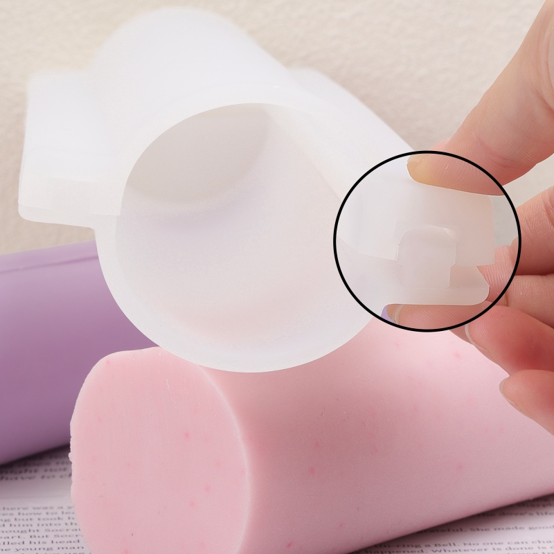Soap Making Things - Uzun Kalp Şeklinde Silikon Sabun Kalıbı