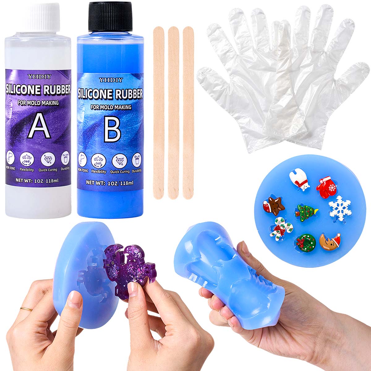 118ml/296ml Silikon Kalıp Yapı - Soap Making Kits incelemesi ve fiyatı