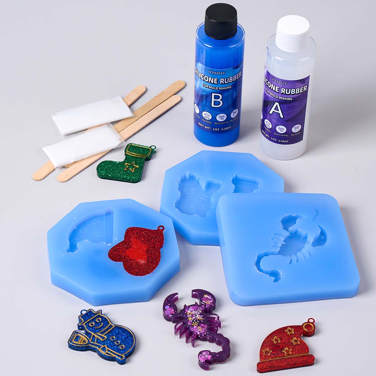 118ml/296ml Silikon Kalıp Yapı - Soap Making Kits incelemesi ve fiyatı