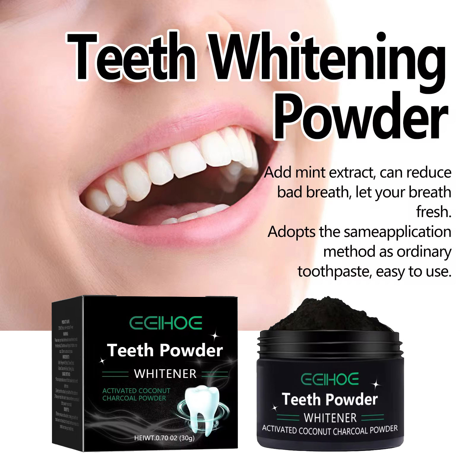 EELHOE Diş Beyazlatma Ürünleri - Activated Charcoal Powder incelemesi ve fiyatı